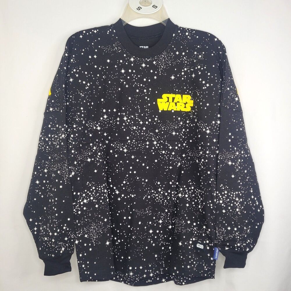Disney Star Wars Galaxy Print Spirit Jersey Puffy Logo NWT Small